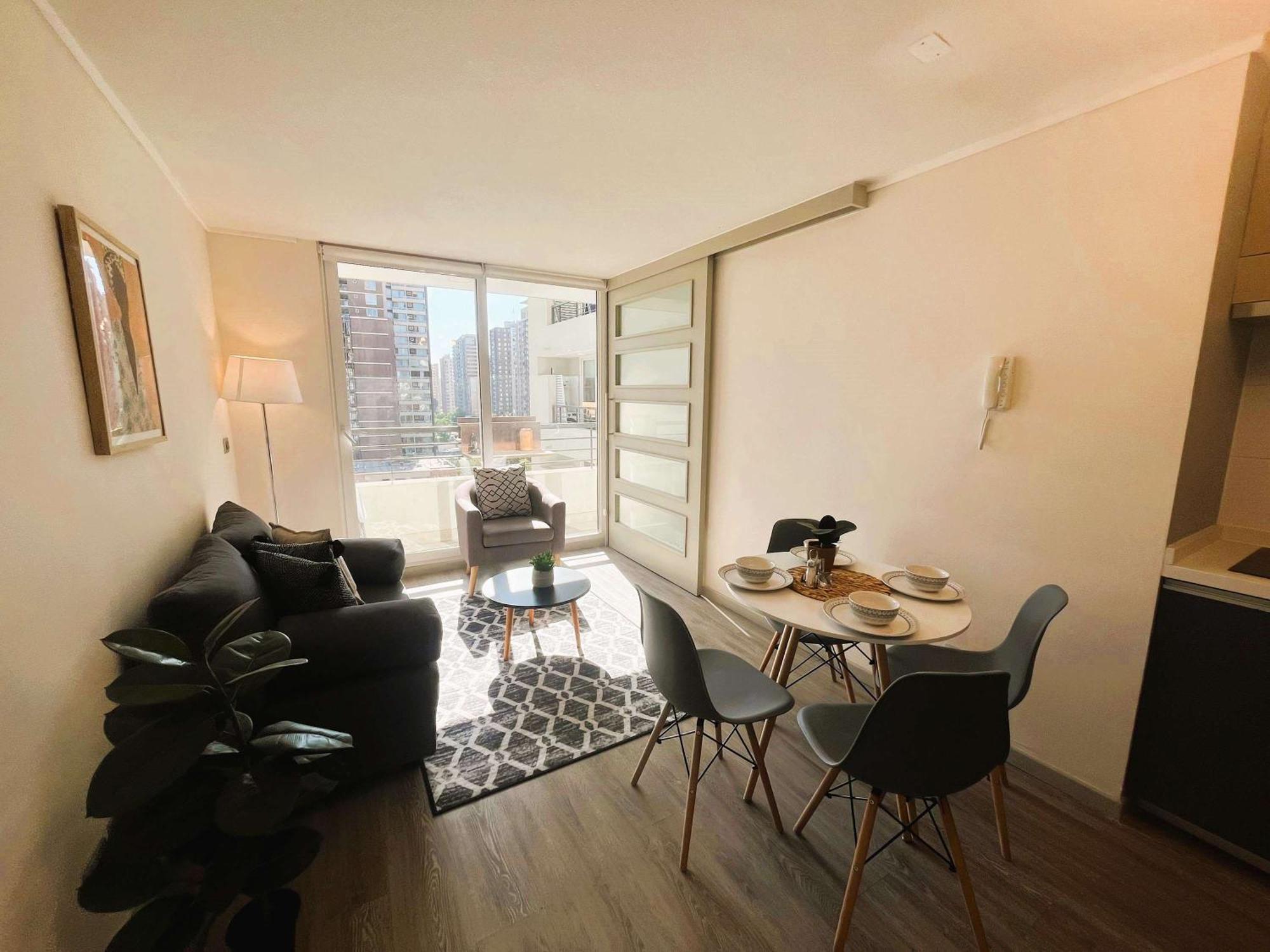 Hom I Precioso Y Acogedor Depto 1d1b En Apartamento